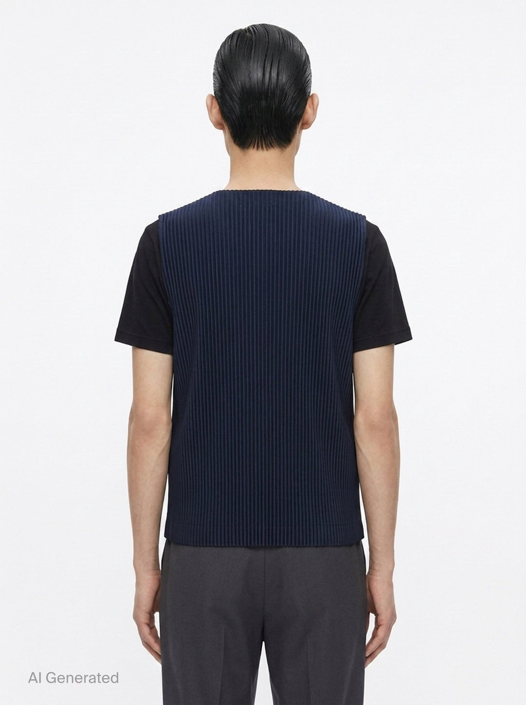 Basics Pleated Vest | Homme Plissé Issey Miyake | Club21 - back