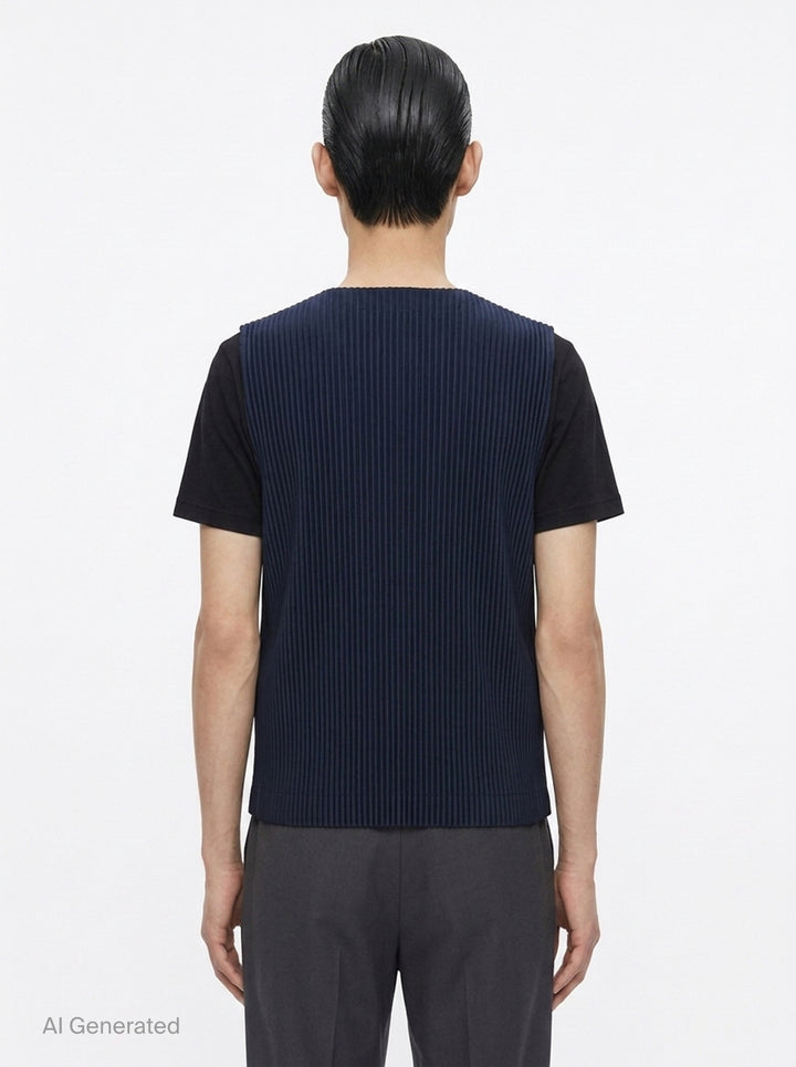 Basics Pleated Vest | Homme Plissé Issey Miyake | Club21 - back