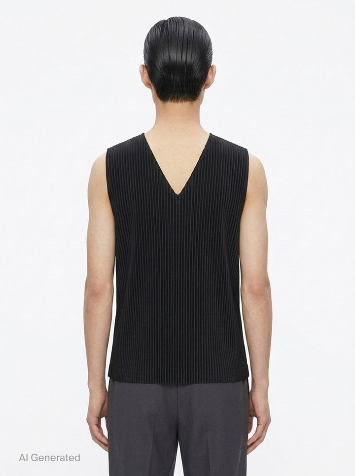 Basics Pleated Vest | Homme Plissé Issey Miyake | Club21 - back