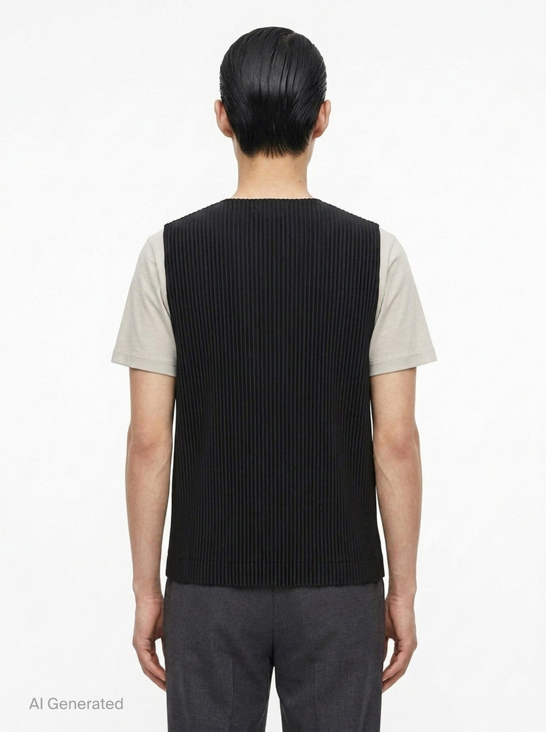 Basics Pleated Vest | Homme Plissé Issey Miyake | Club21 - back