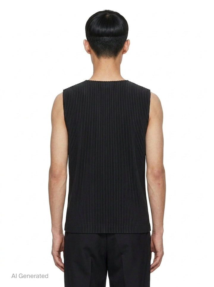 Basics Pleated Vest | Homme Plissé Issey Miyake | Club21 - back