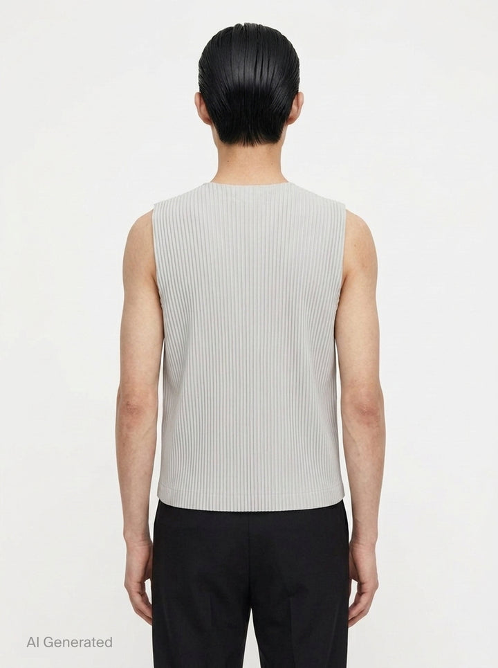 Basics Pleated Vest | Homme Plissé Issey Miyake | Club21 - back