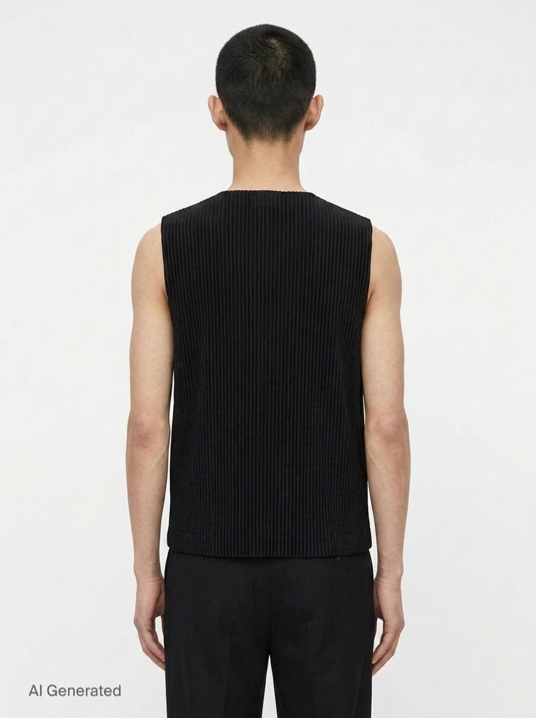 Basics Pleated Vest | Homme Plissé Issey Miyake | Club21 - back