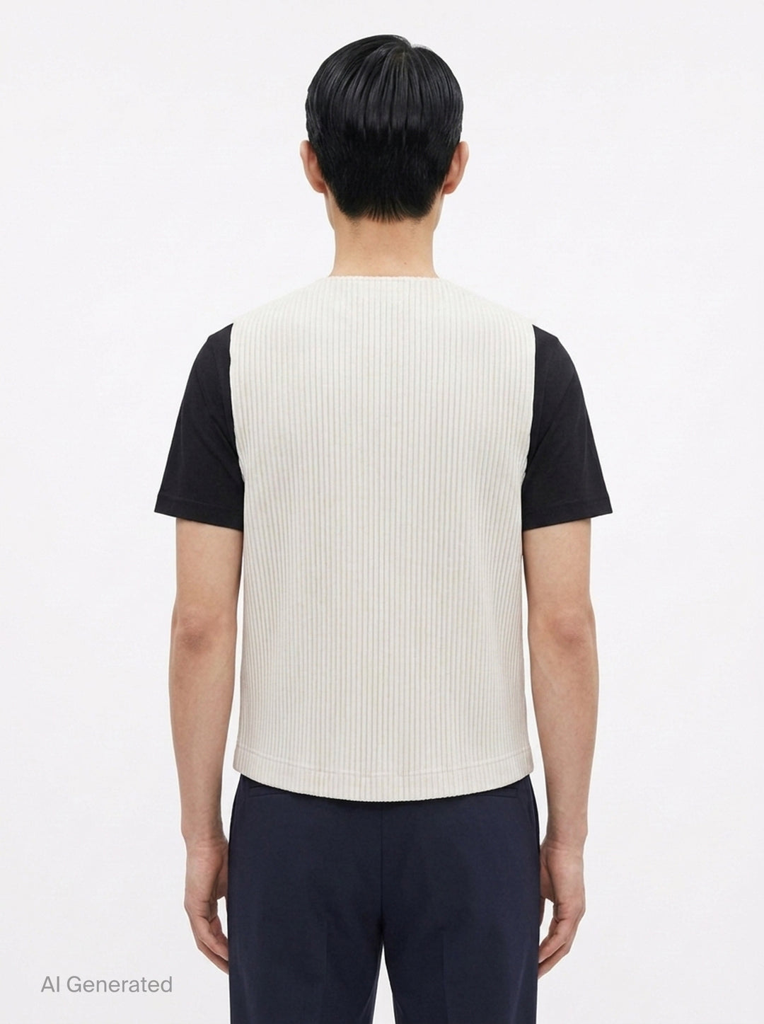 Basics Pleated Vest | Homme Plissé Issey Miyake | Club21 - back