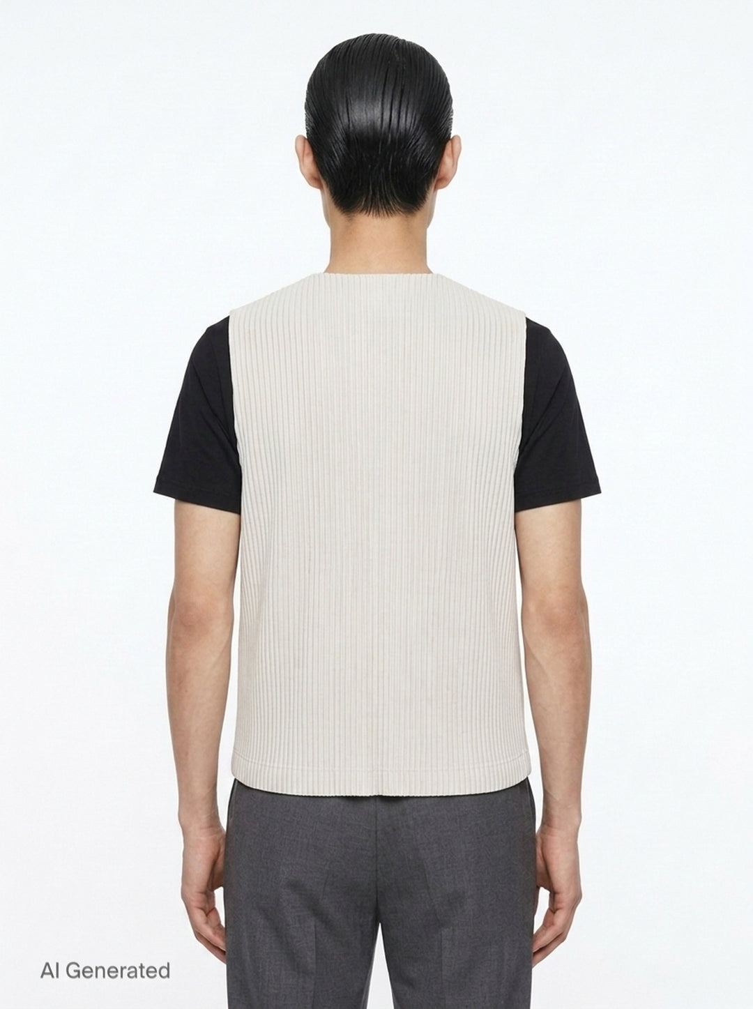 Basics Pleated Vest | Homme Plissé Issey Miyake | Club21 - back