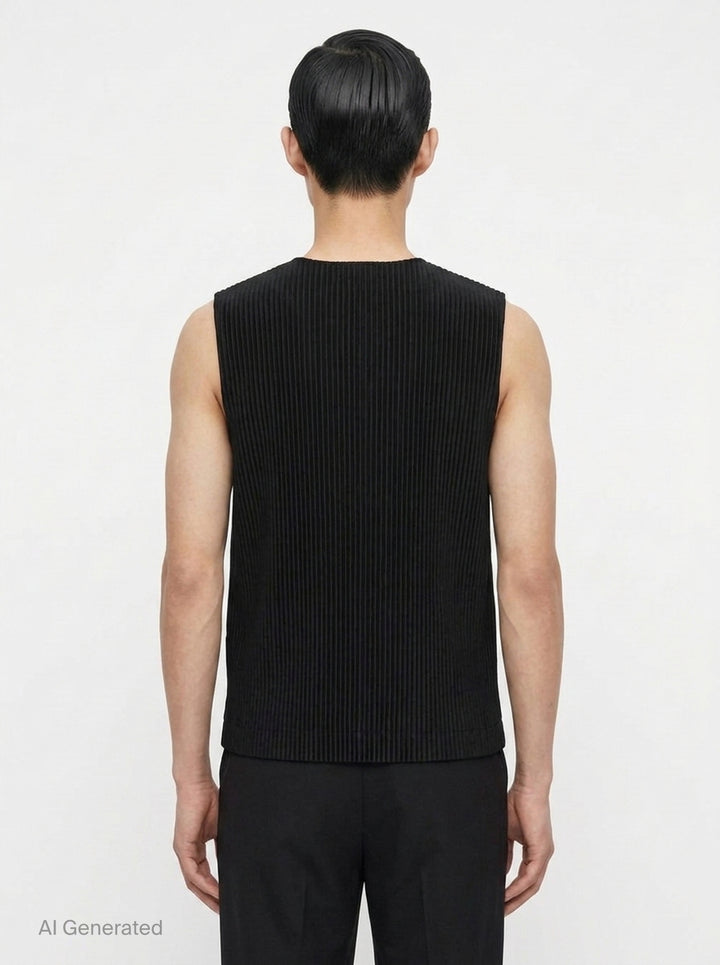 Basics Pleated Vest | Homme Plissé Issey Miyake | Club21 - back