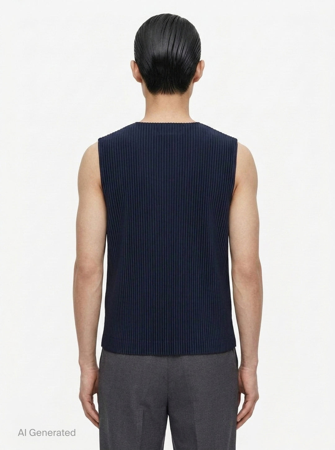 Basics Pleated Vest | Homme Plissé Issey Miyake | Club21 - back