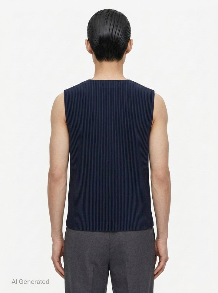 Basics Pleated Vest | Homme Plissé Issey Miyake | Club21 - back
