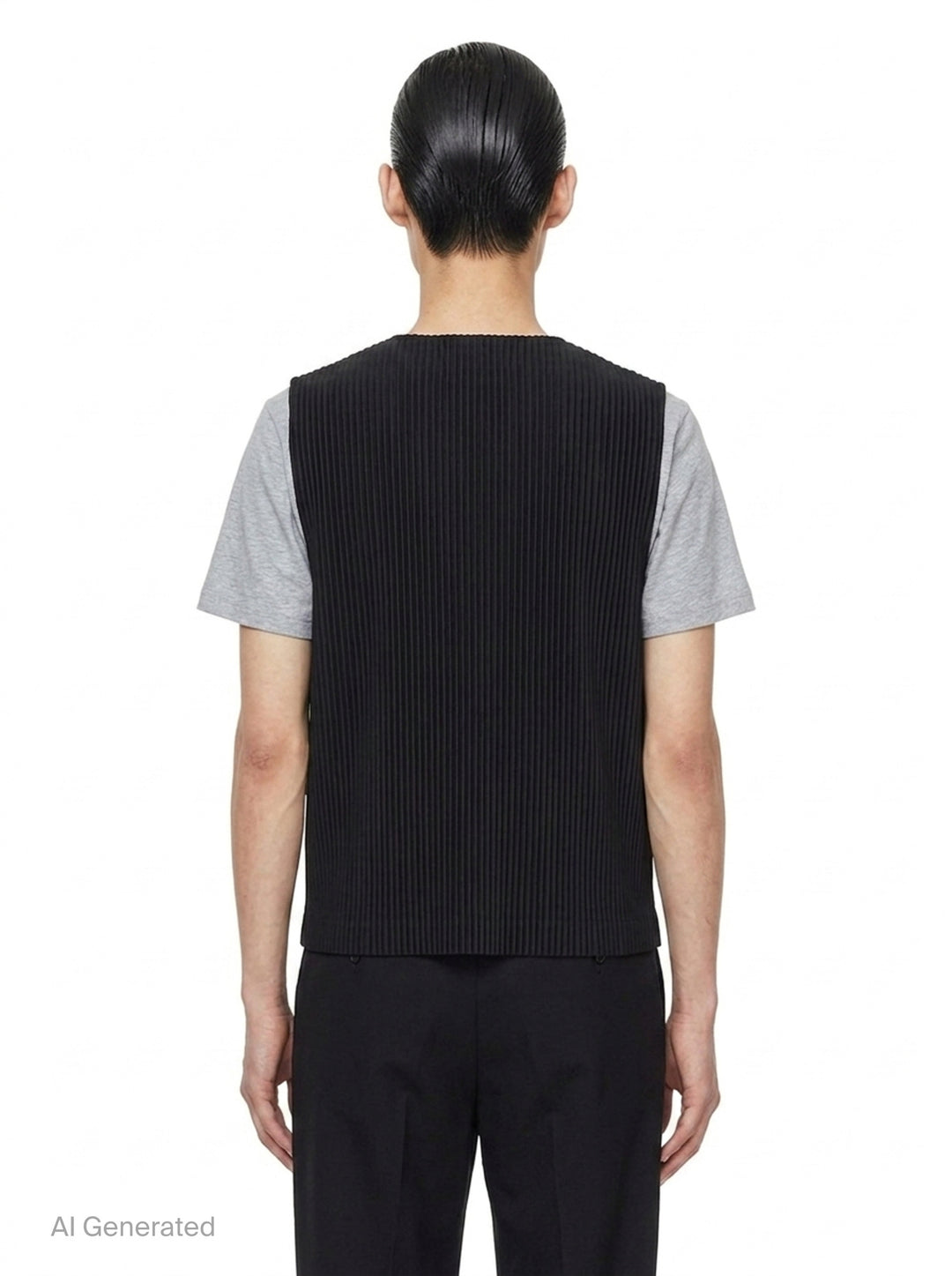 Basics Pleated Vest | Homme Plissé Issey Miyake | Club21 - back