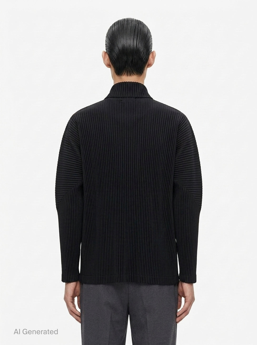 Basics Pleated Zip-Up Cardigan | Homme Plissé Issey Miyake | Club21 - back