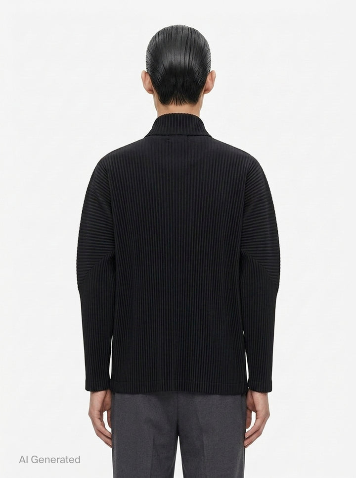 Basics Pleated Zip-Up Cardigan | Homme Plissé Issey Miyake | Club21 - back
