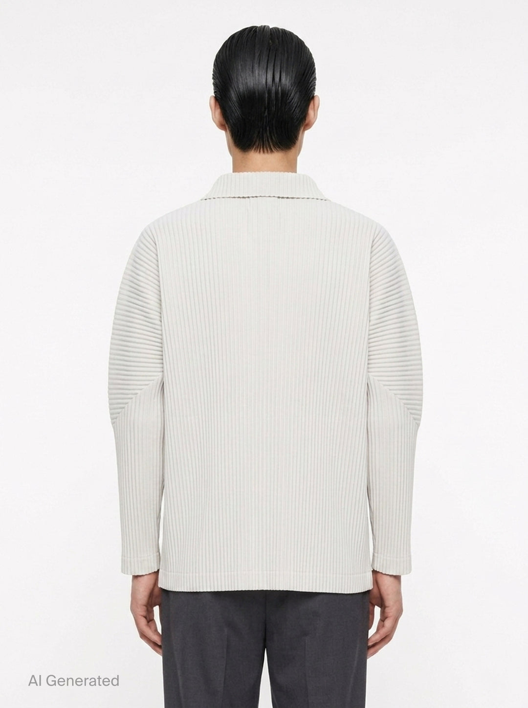 Basics Pleated Zip-Up Cardigan | Homme Plissé Issey Miyake | Club21 - back