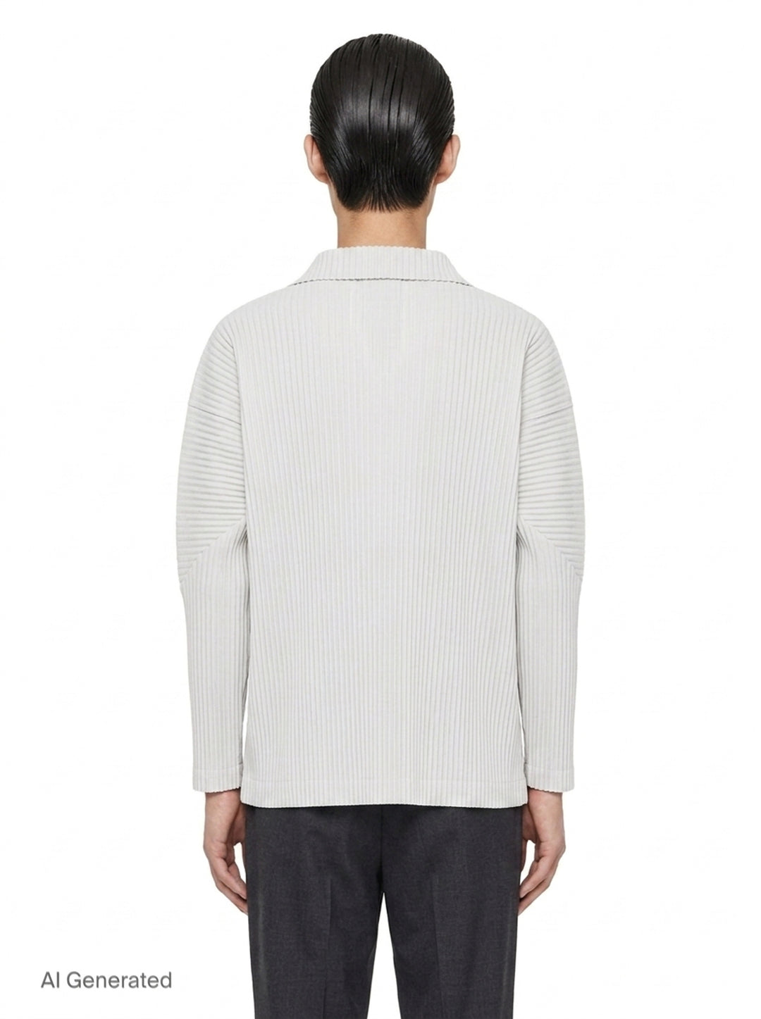 Basics Pleated Zip-Up Cardigan | Homme Plissé Issey Miyake | Club21 - back