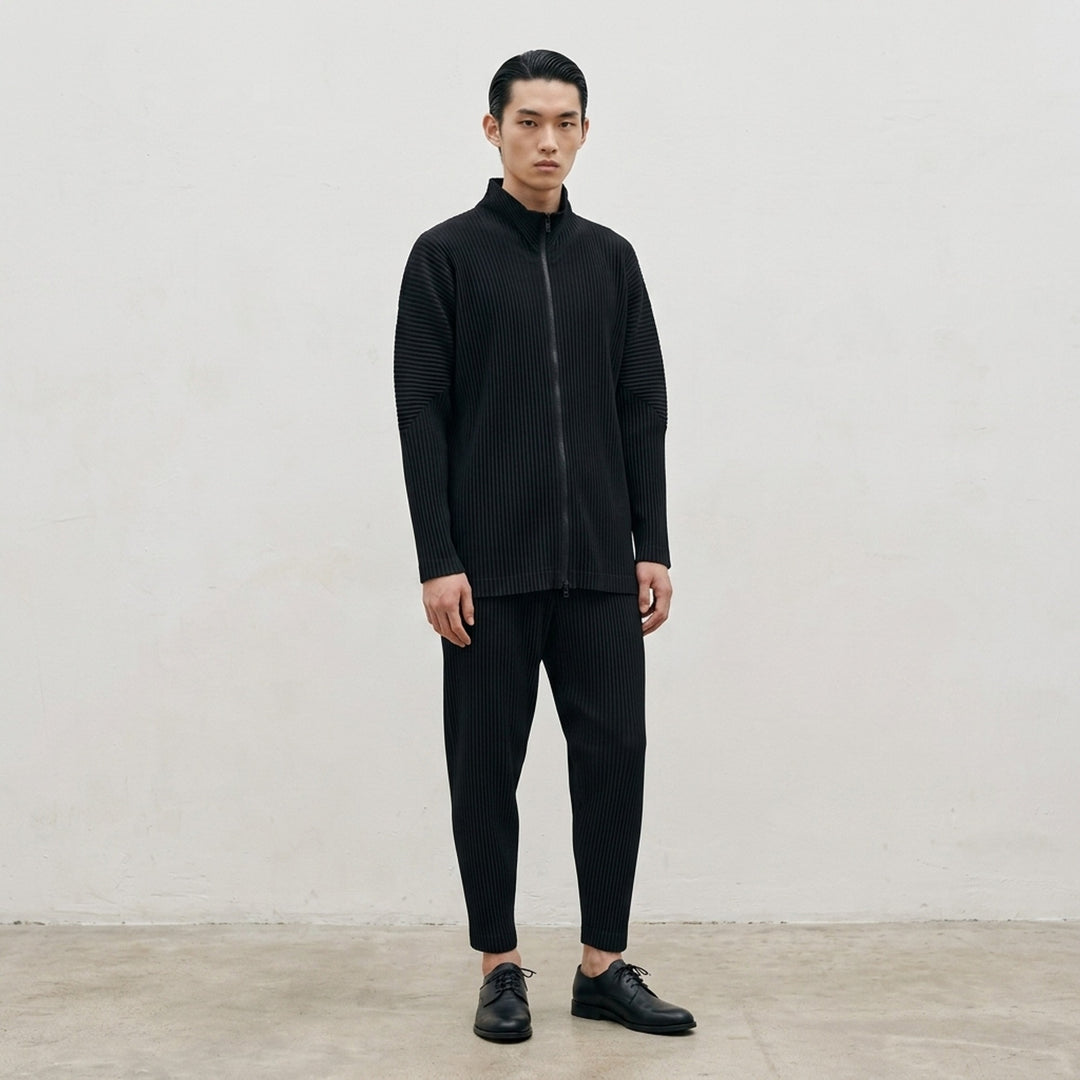 Basics Pleated Zip-Up Cardigan | Homme Plissé Issey Miyake | Club21 - lifestyle