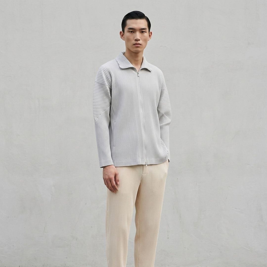 Basics Pleated Zip-Up Cardigan | Homme Plissé Issey Miyake | Club21 - lifestyle