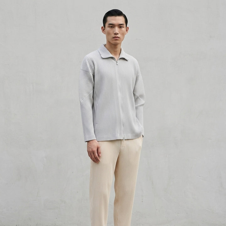 Basics Pleated Zip-Up Cardigan | Homme Plissé Issey Miyake | Club21 - lifestyle