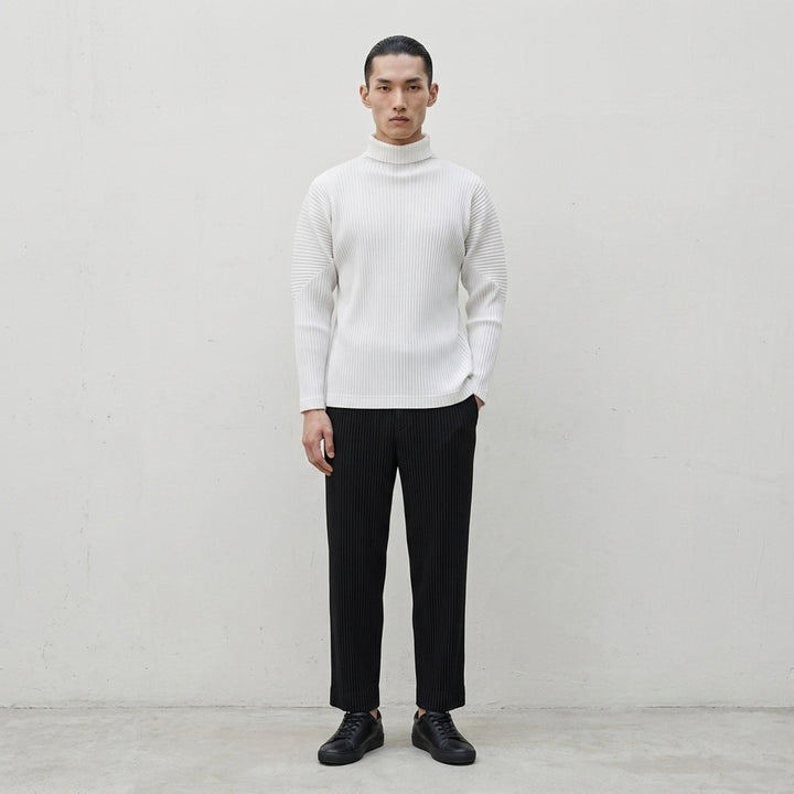 Black Pleated Turtleneck Top | Homme Plissé Issey Miyake | Club21 - lifestyle