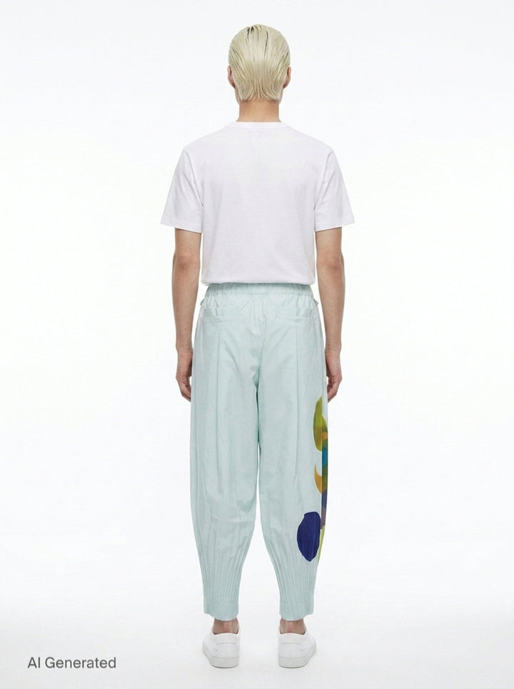 Cascade Picturesque Pleated Pants | Homme Plissé Issey Miyake | Club21 - back