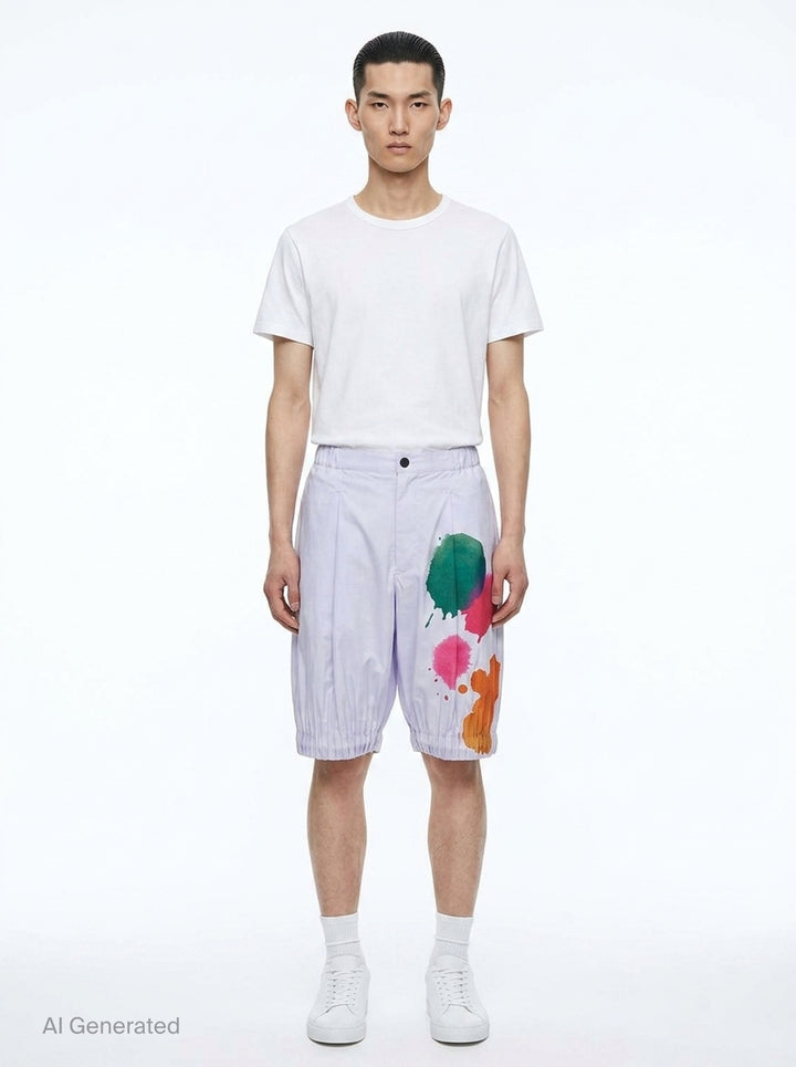 Cascade Picturesque Pleated Shorts | Homme Plissé Issey Miyake | Club21 - front