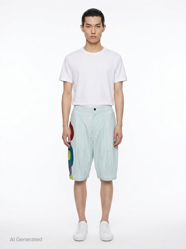 Cascade Picturesque Pleated Shorts | Homme Plissé Issey Miyake | Club21 - front