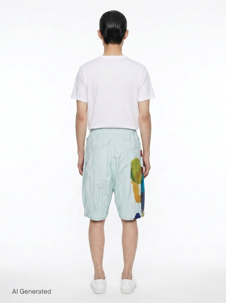 Cascade Picturesque Pleated Shorts | Homme Plissé Issey Miyake | Club21 - back