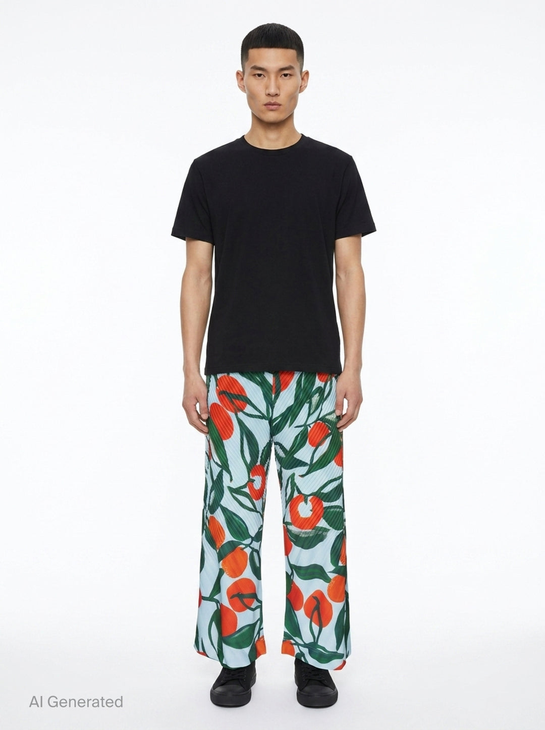 Citrus Print Pleated Pants | Homme Plissé Issey Miyake | Club21 - front
