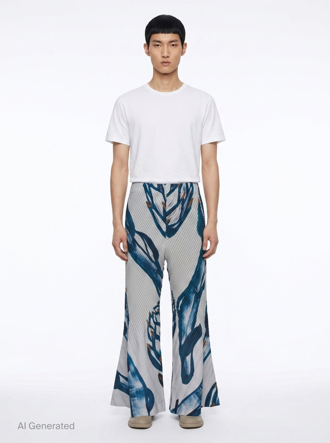 Citrus Print Pleated Pants | Homme Plissé Issey Miyake | Club21 - front