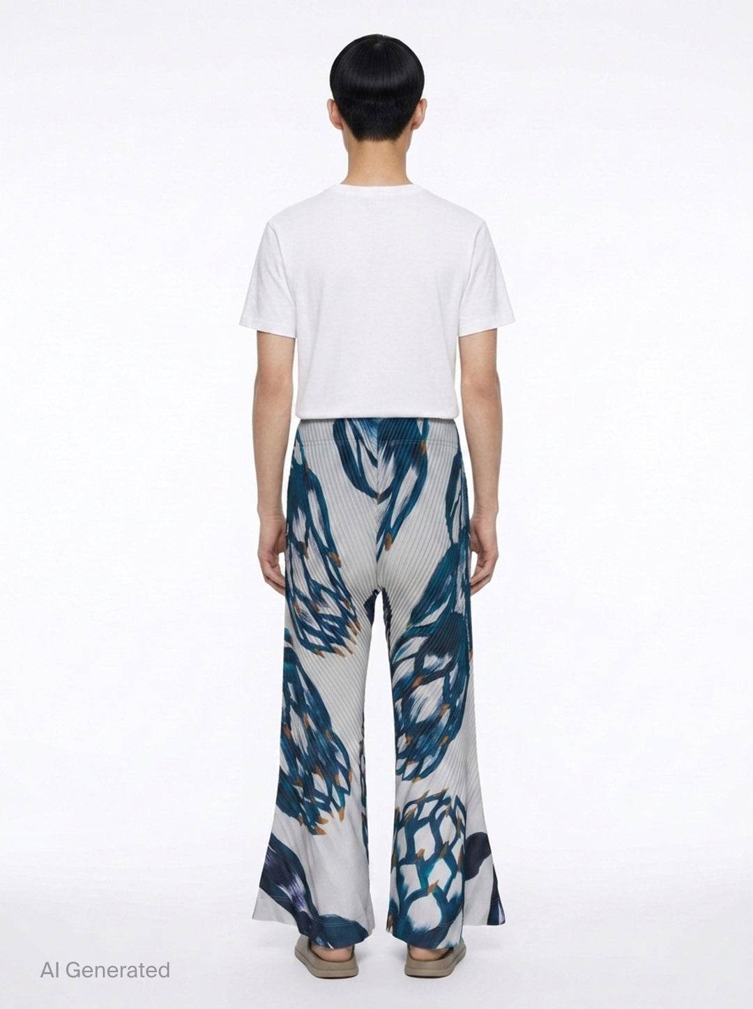 Citrus Print Pleated Pants | Homme Plissé Issey Miyake | Club21 - back