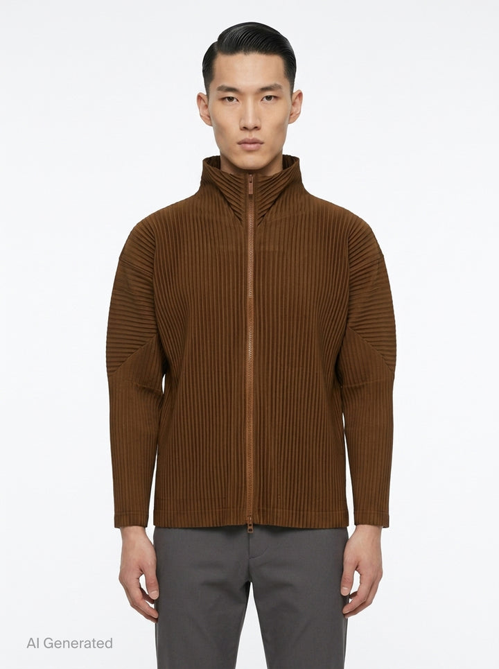 Color Pleats Pleated Cardigan | Homme Plissé Issey Miyake | Club21 - front