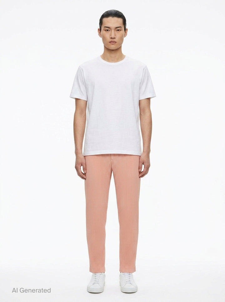 Color Pleats Pleated Pants | Homme Plissé Issey Miyake | Club21 - front