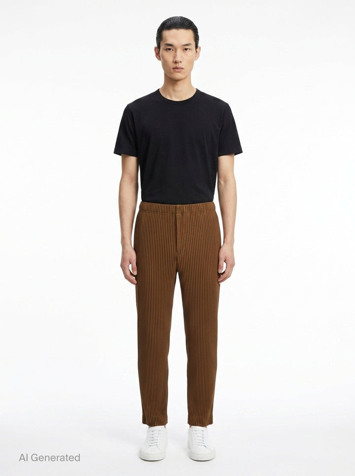 Color Pleats Pleated Pants | Homme Plissé Issey Miyake | Club21 - front