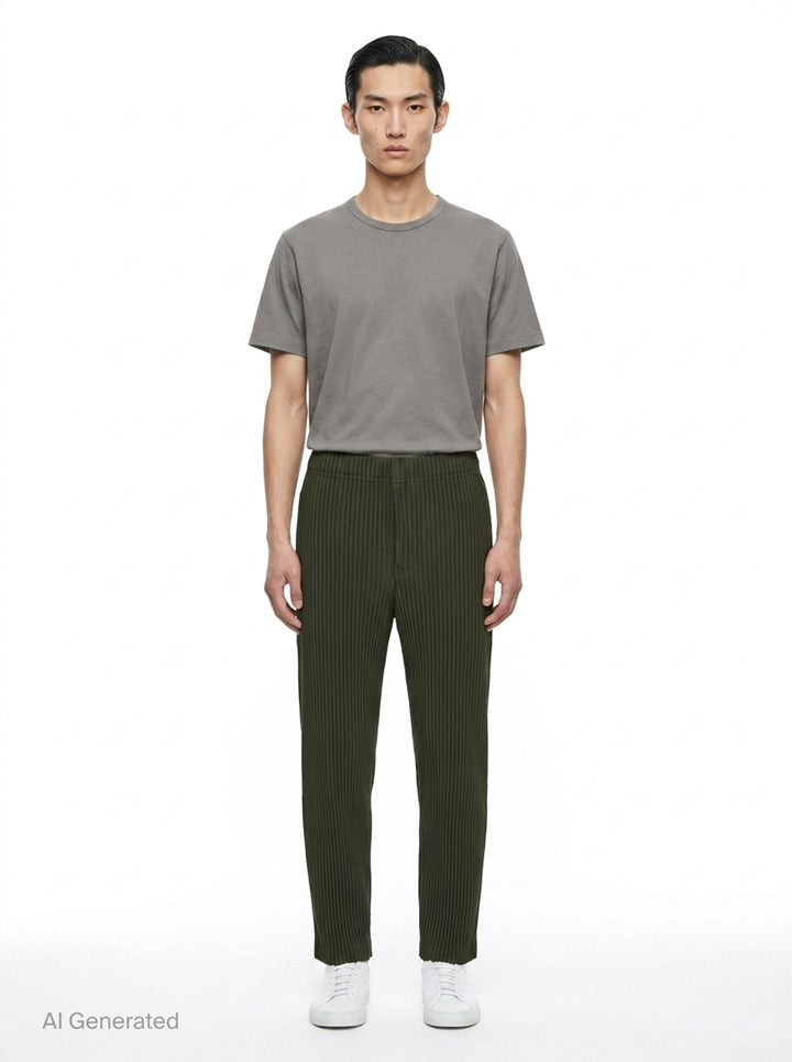 Color Pleats Pleated Pants | Homme Plissé Issey Miyake | Club21 - front