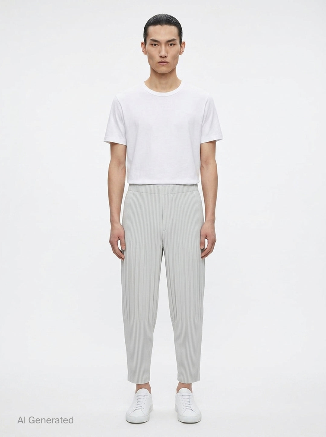 Fluffy Long Wide Pants | Homme Plissé Issey Miyake | Club21 - front