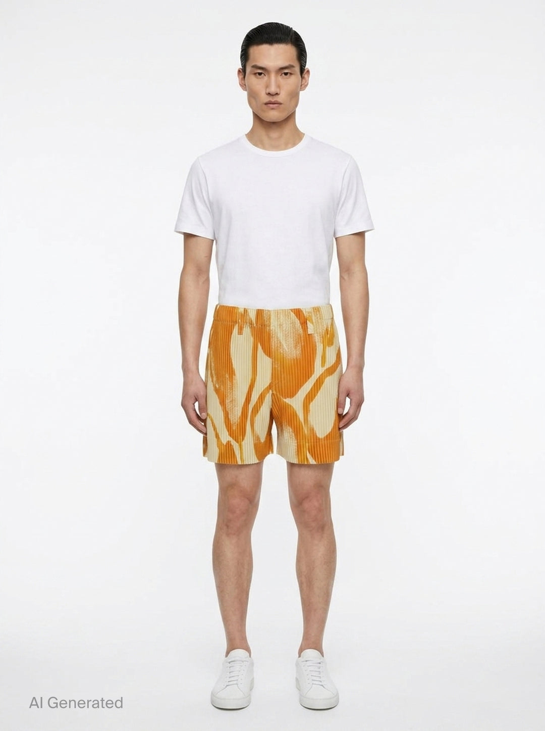 Fruits & Vegetables Pleated Shorts | Homme Plissé Issey Miyake | Club21 - front