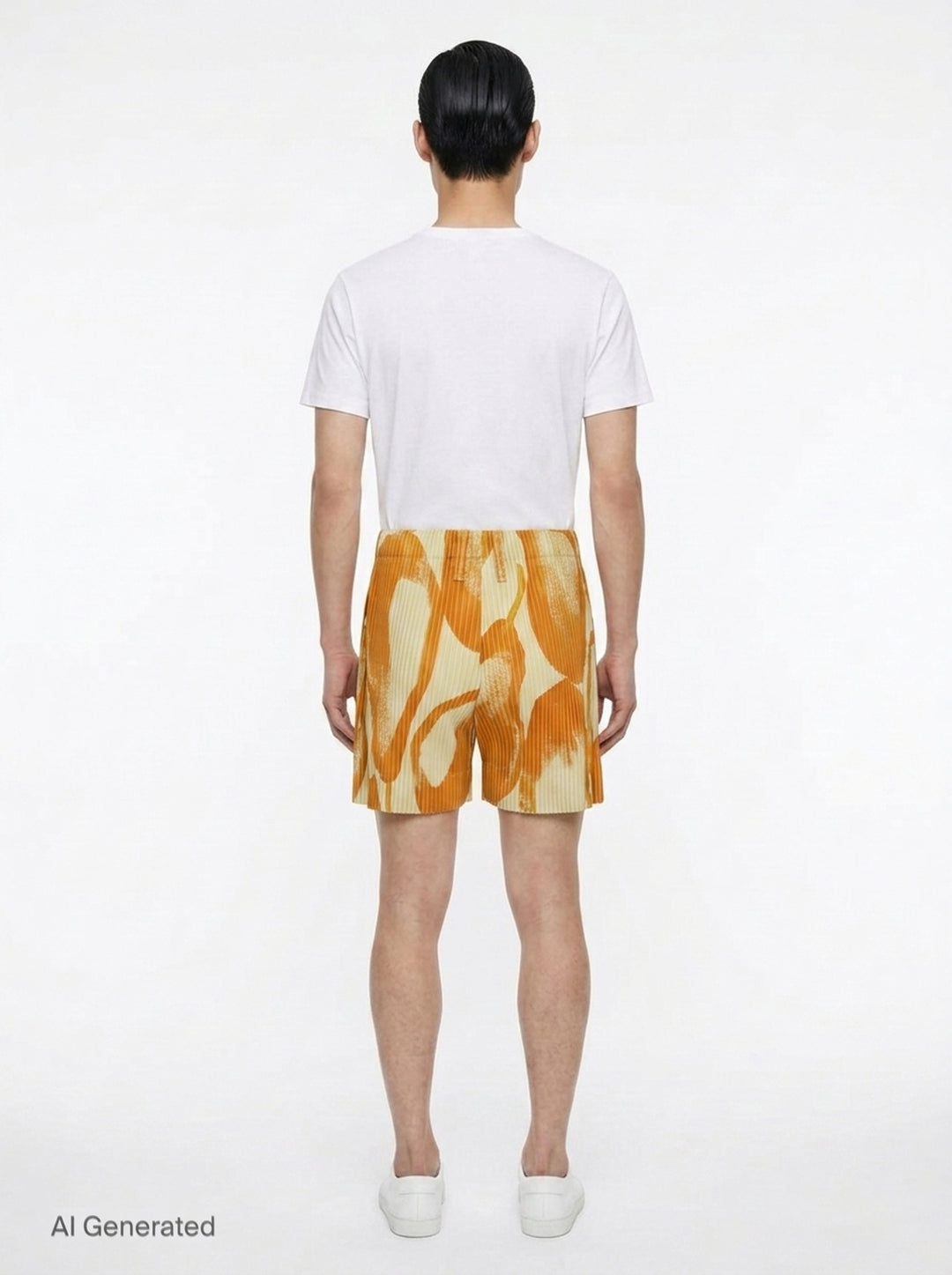 Fruits & Vegetables Pleated Shorts | Homme Plissé Issey Miyake | Club21 - back