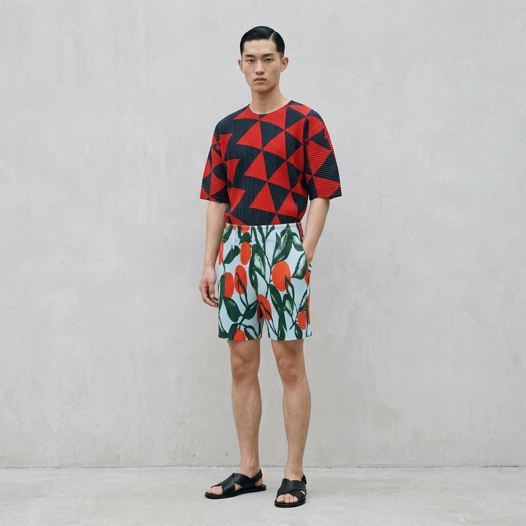 Fruits & Vegetables Pleated Shorts | Homme Plissé Issey Miyake | Club21 - lifestyle