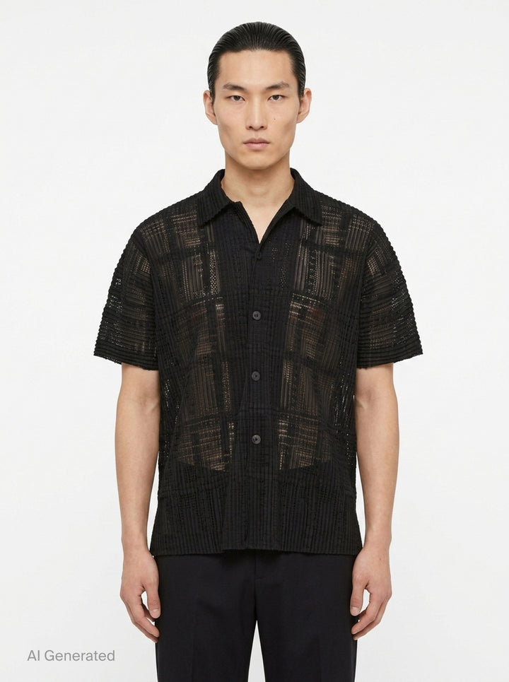 Lace Grid Pleats | Homme Plissé Issey Miyake | Club21 - front