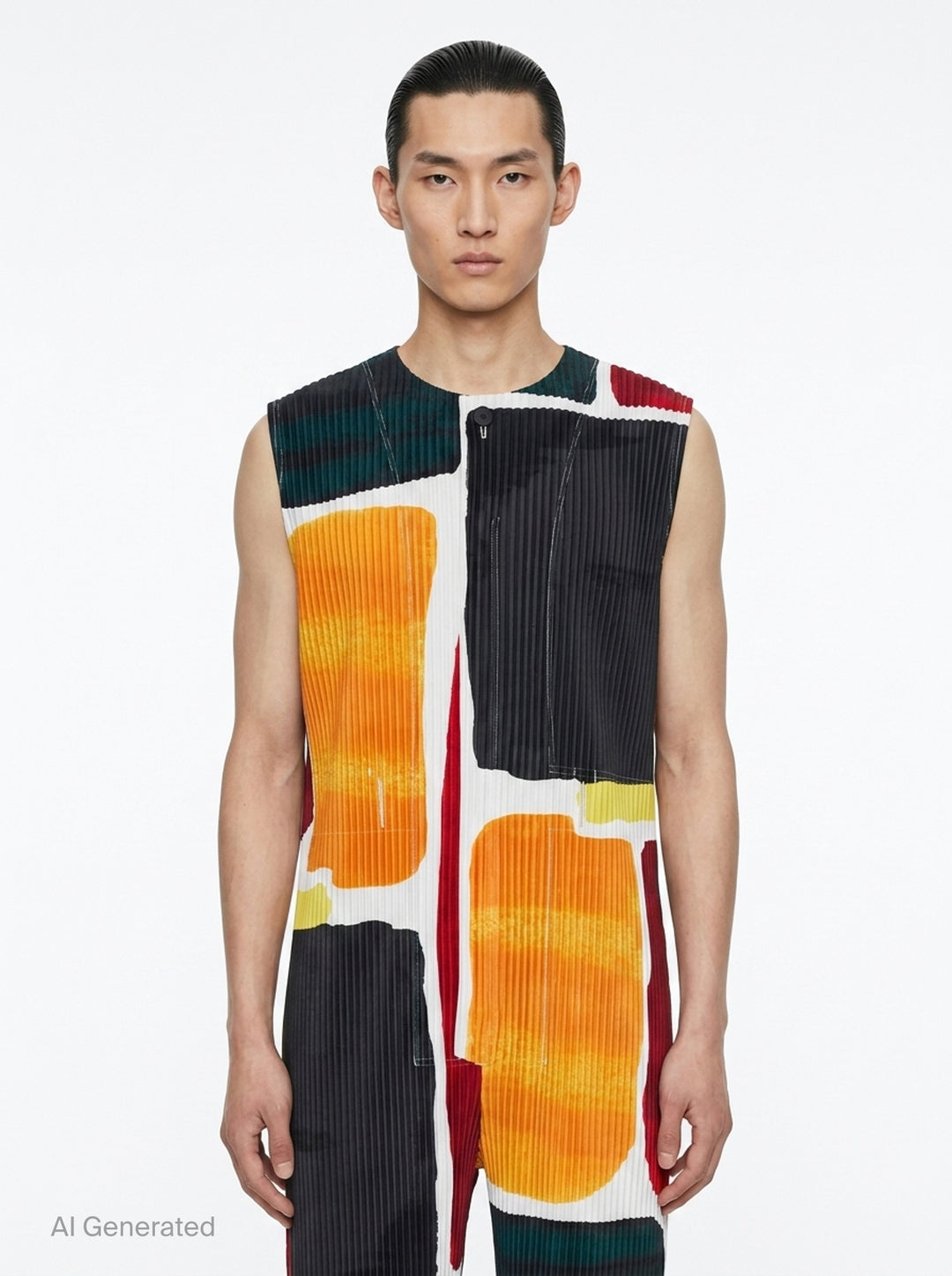 Landscape Pleated Jumpsuit | Homme Plissé Issey Miyake | Club21 - front