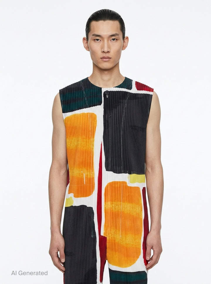 Landscape Pleated Jumpsuit | Homme Plissé Issey Miyake | Club21 - front