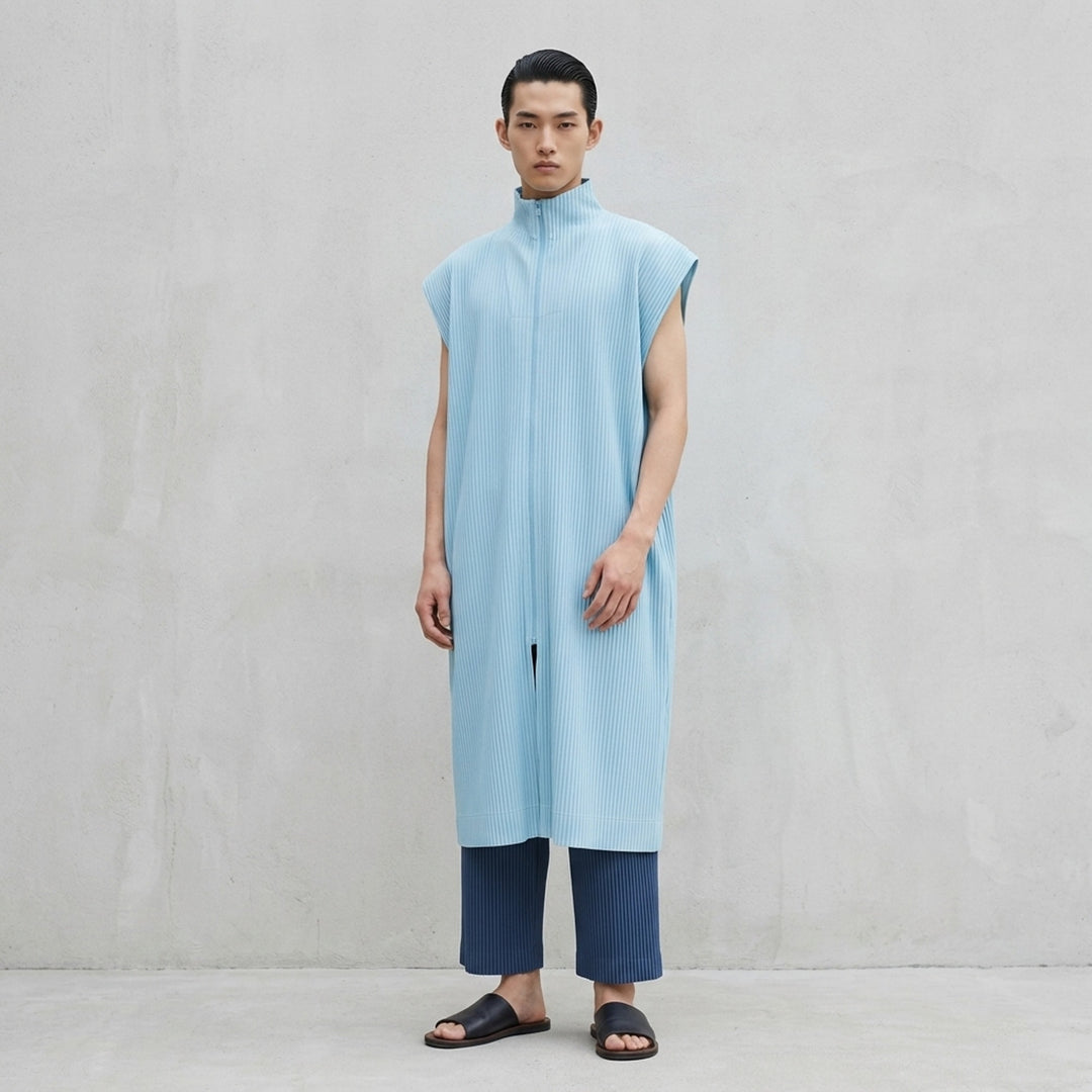 Light Blue Zip Neck Dress | Homme Plissé Issey Miyake | Club21 - lifestyle