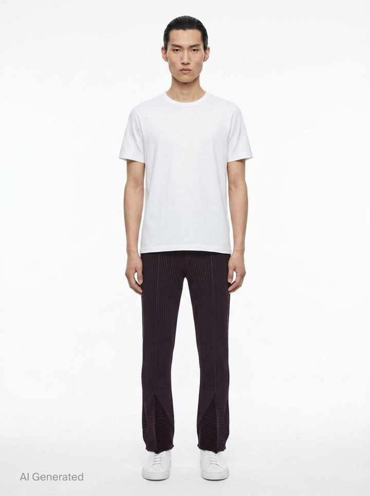 Linen Like Pleated Pants | Homme Plissé Issey Miyake | Club21 - front