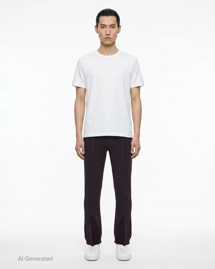 Linen Like Pleated Pants | Homme Plissé Issey Miyake | Club21 - front
