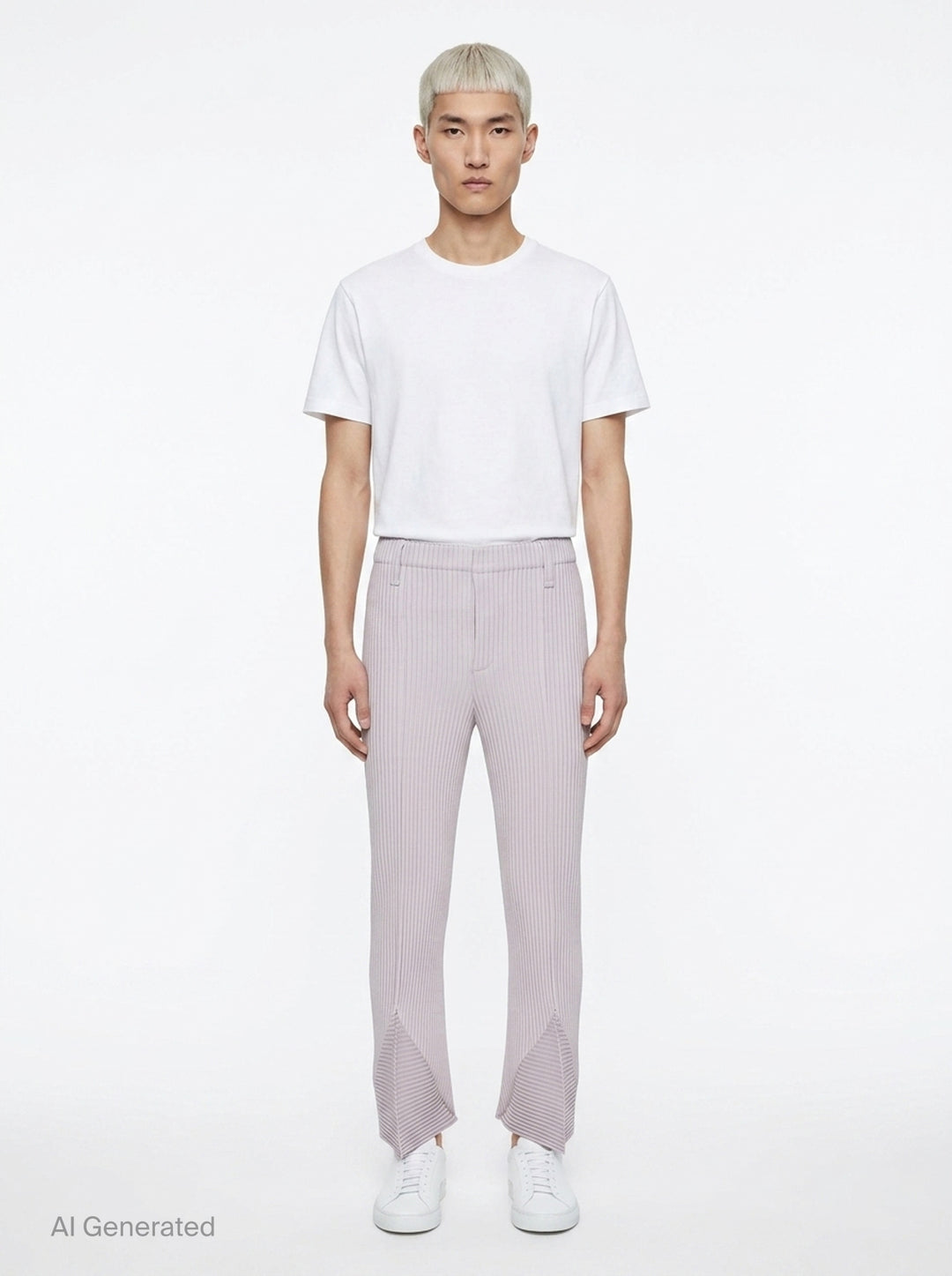 Linen Like Pleated Pants | Homme Plissé Issey Miyake | Club21 - front