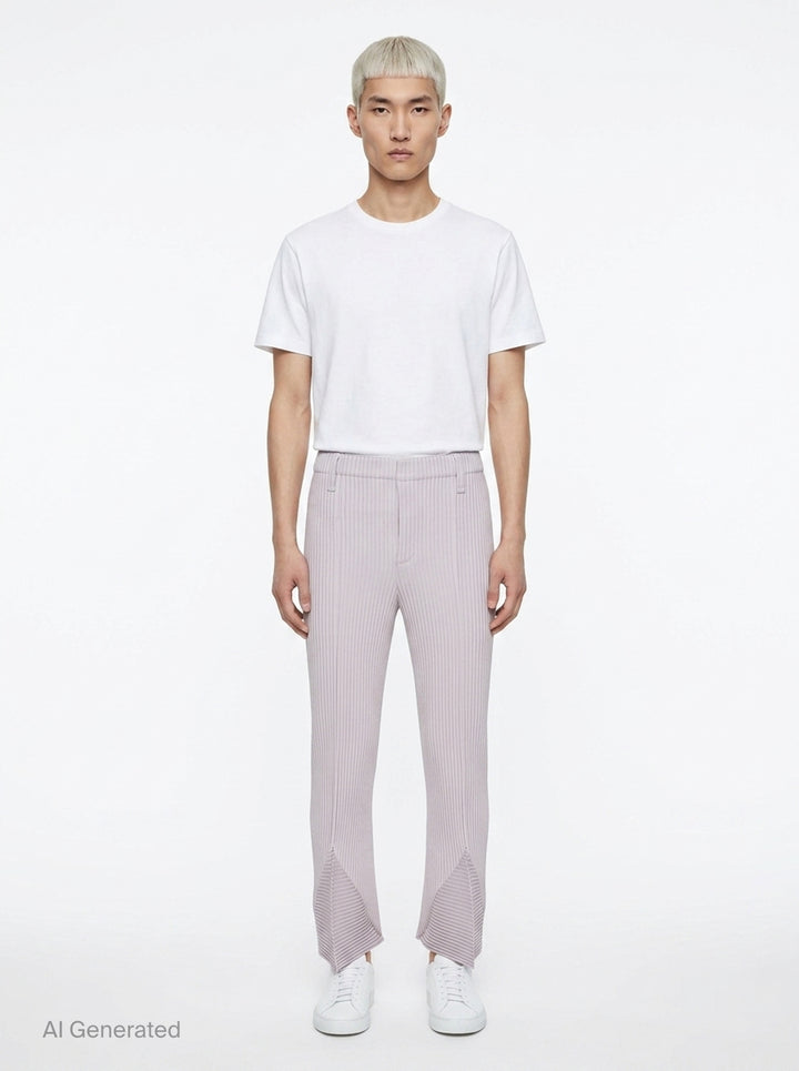 Linen Like Pleated Pants | Homme Plissé Issey Miyake | Club21 - front