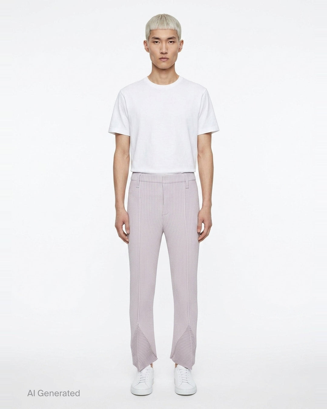 Linen Like Pleated Pants | Homme Plissé Issey Miyake | Club21 - front