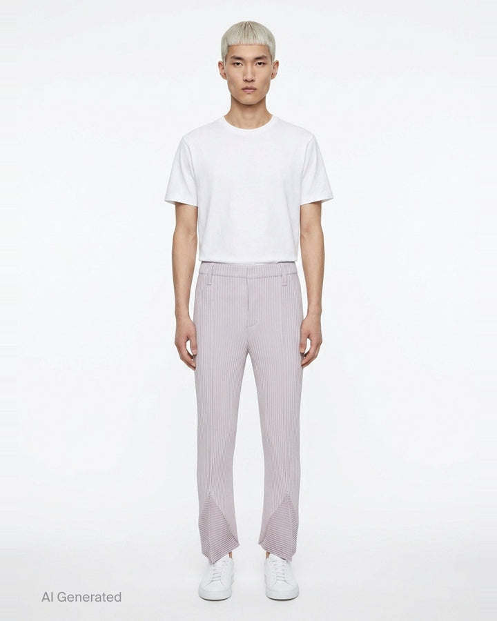 Linen Like Pleated Pants | Homme Plissé Issey Miyake | Club21 - front