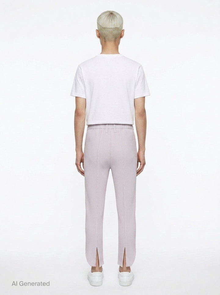 Linen Like Pleated Pants | Homme Plissé Issey Miyake | Club21 - back