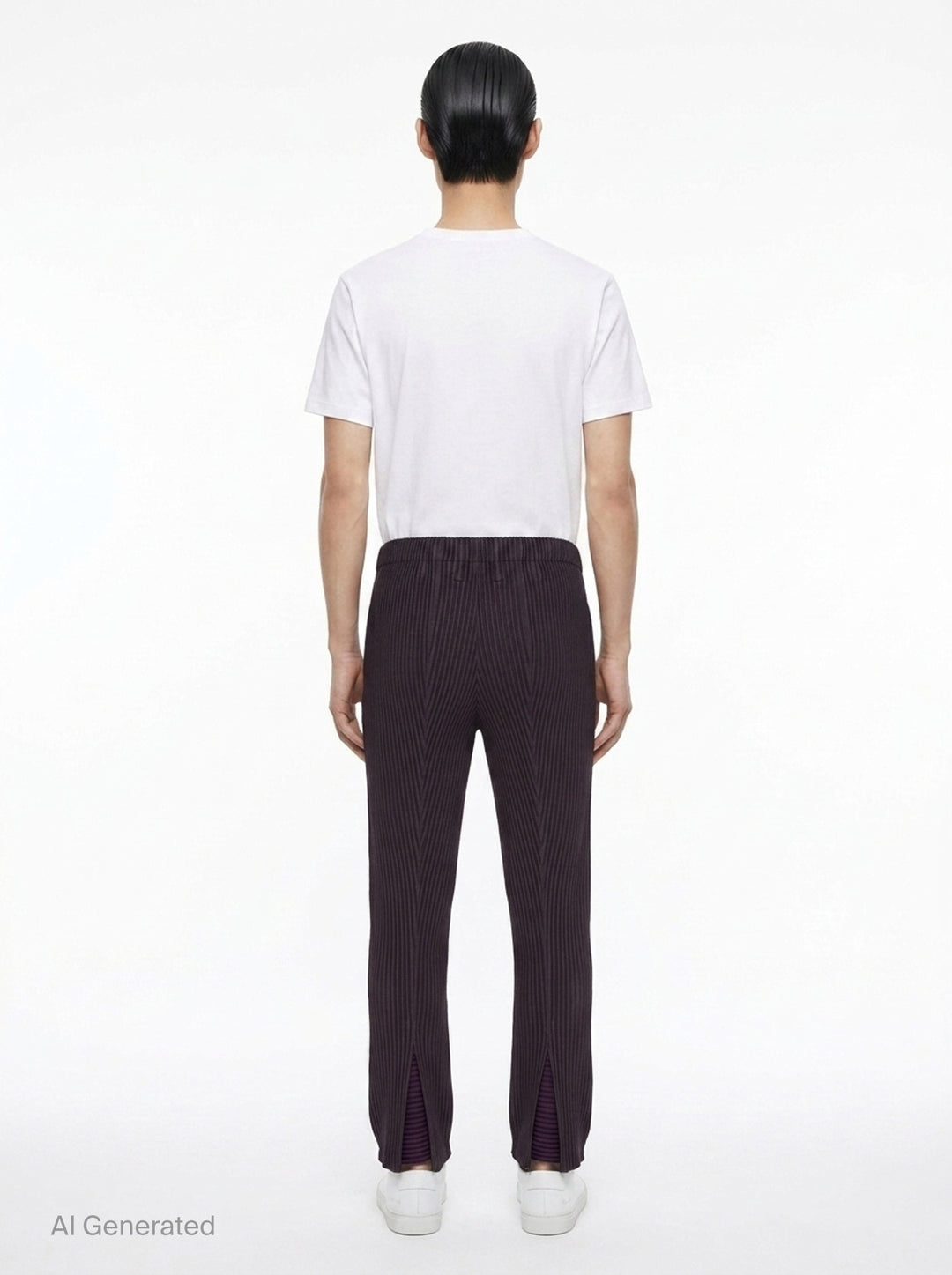 Linen Like Pleated Pants | Homme Plissé Issey Miyake | Club21 - back