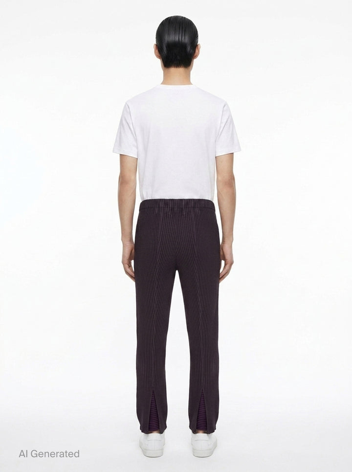 Linen Like Pleated Pants | Homme Plissé Issey Miyake | Club21 - back