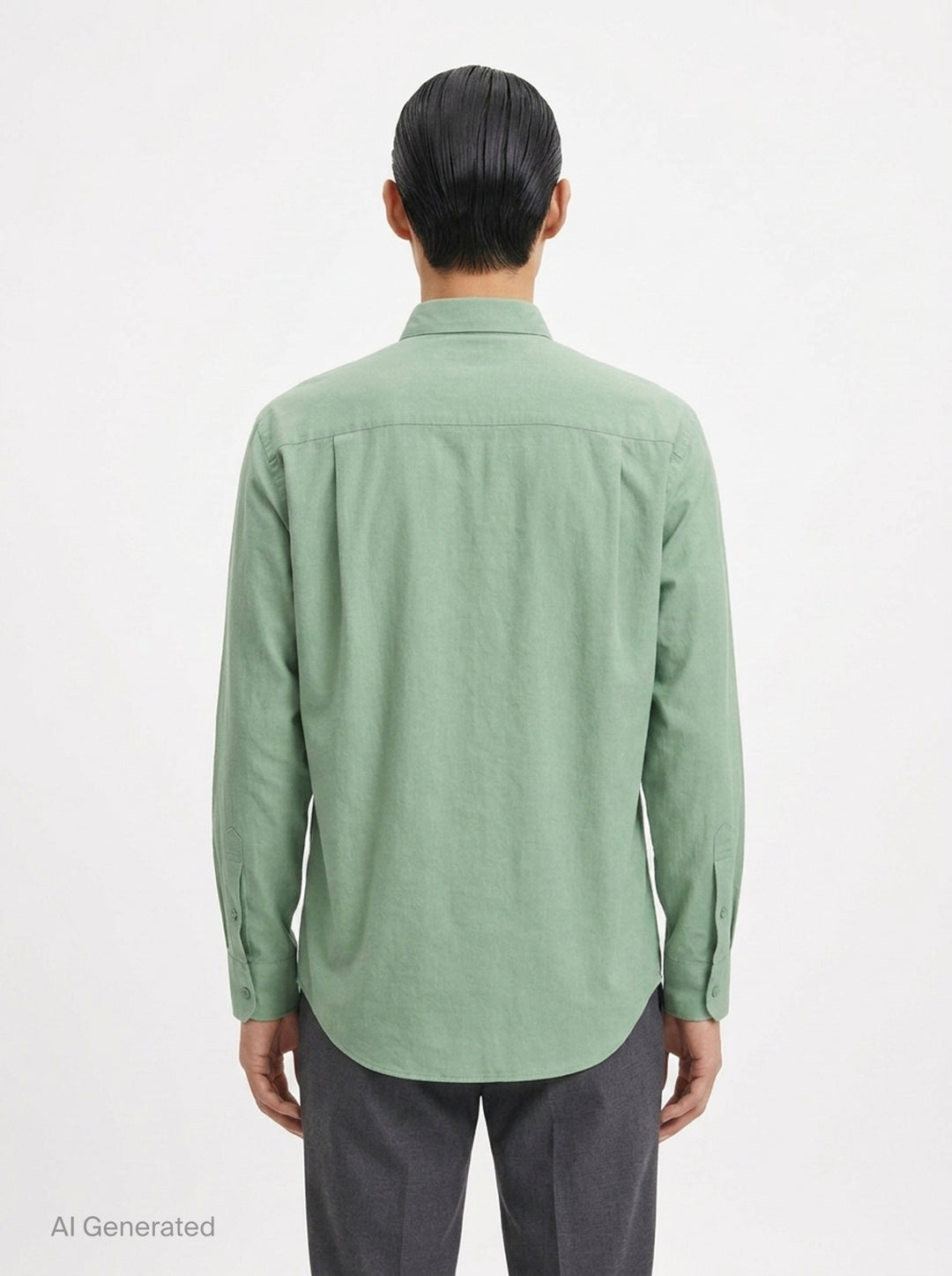 Long Sleeve Ramie Shirt | Homme Plissé Issey Miyake | Club21 - back